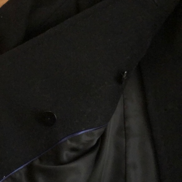 T. Babaton Wool Blend Bromley Belted Military Coat - Picture 3 of 4